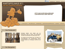 Tablet Screenshot of kartoffelhaus-schwerin.de